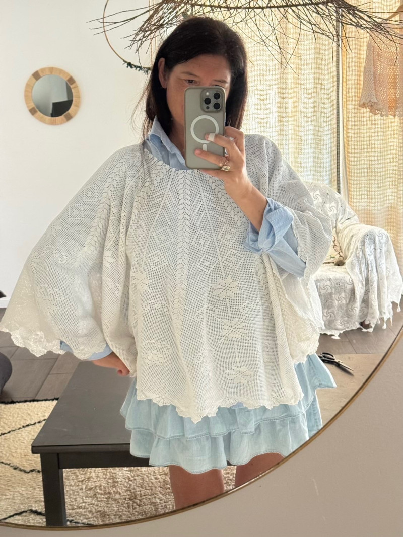 Poncho en crochet Bella