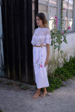 Top brodé en crochet / Ezra