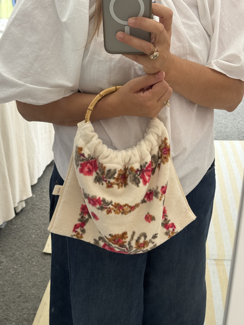 Limonata Pink Terry Cloth Bag