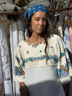 Limonata Terry Cloth Dress / blue