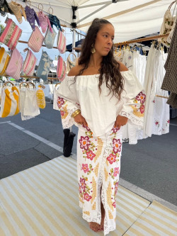 Blouse brodée Rosalia