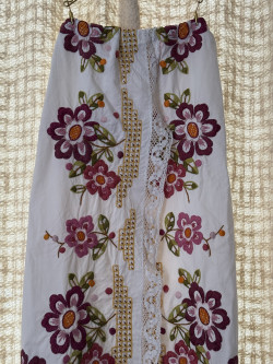 Jupe longue brodée Rosalia