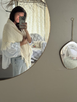 Châle vintage en crochet Mona