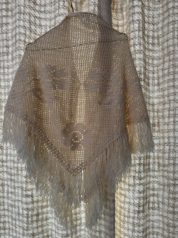 Châle vintage en crochet Mona