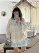 Poncho en laine Suzie
