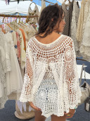 Poncho en crochet Jacomo