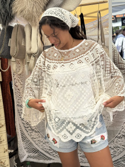 Poncho en crochet Elio