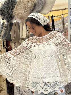 Poncho en crochet Elio
