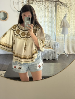 Poncho en laine Giulio
