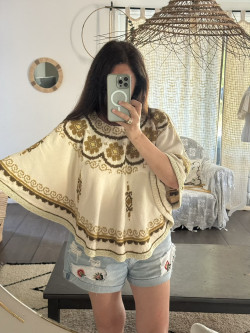 Poncho en laine Giulio