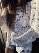 Poncho en crochet Norton