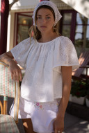HORTENSE Eyelet Embroidery Blouse