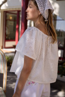 HORTENSE Eyelet Embroidery Blouse