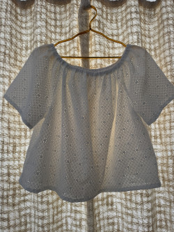 HORTENSE Eyelet Embroidery Blouse