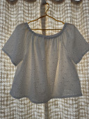 HORTENSE Eyelet Embroidery Blouse