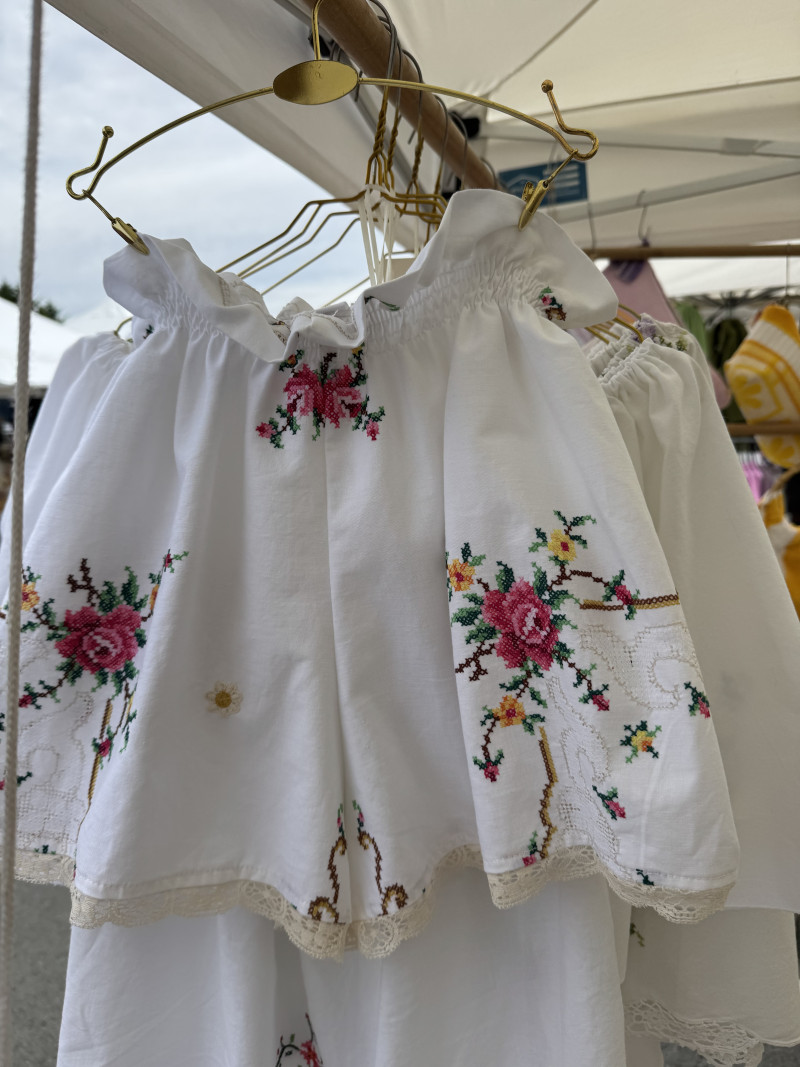 JOE Embroidered Vintage Linen Shorts