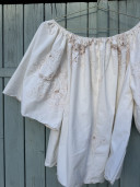 Roma Embroidered Vintage Linen Blouse