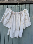 Roma Embroidered Vintage Linen Blouse