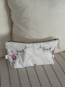 Pochette en linge ancien...