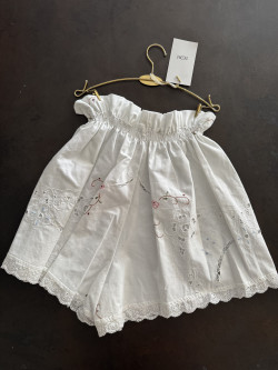 Bianco Vintage Linen Shorts