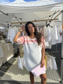 Robe éponge Ibiza /Corail