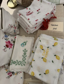 Cherry Cotton Gauze Tea Towel