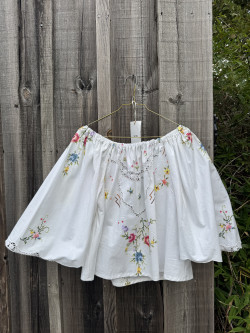 copy of Judy Embroidered Vintage Linen Blouse