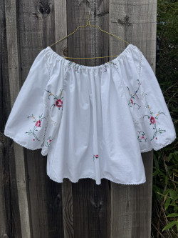 copy of Embroidered Vintage Fabric Blouse / Pia