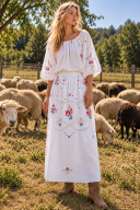 copy of Linette Embroidered Maxi Skirt