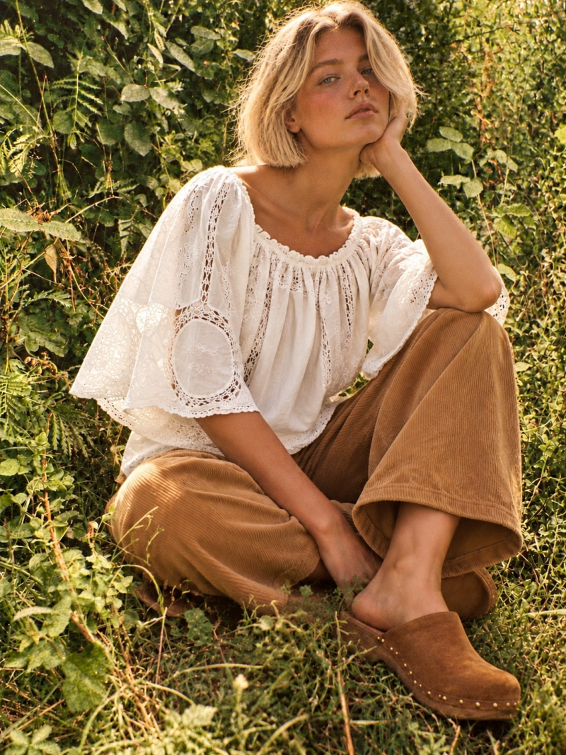 Blouse brodée SALMA
