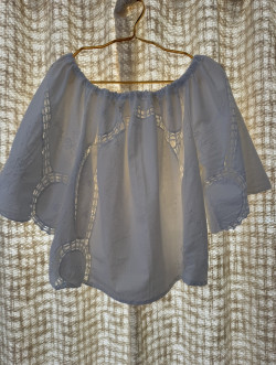 copy of Embroidered Vintage Linen Blouse / SALMA