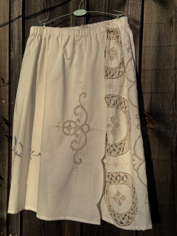 Alexa Embroidered Midi Skirt