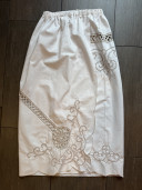 Rose Embroidered Maxi Skirt