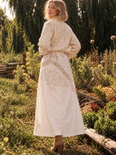 Rose Embroidered Maxi Skirt