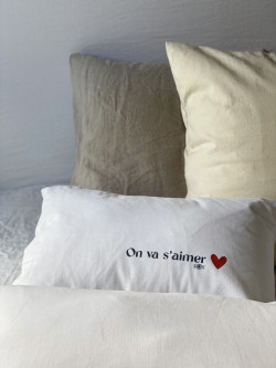 Cushion "On va s'aimer"