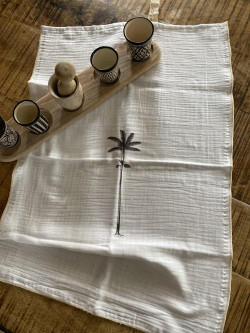 Cotton gauze towel "Palm tree"