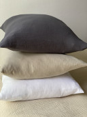 copy of Cushion cover in triple cotton gauze //Grey