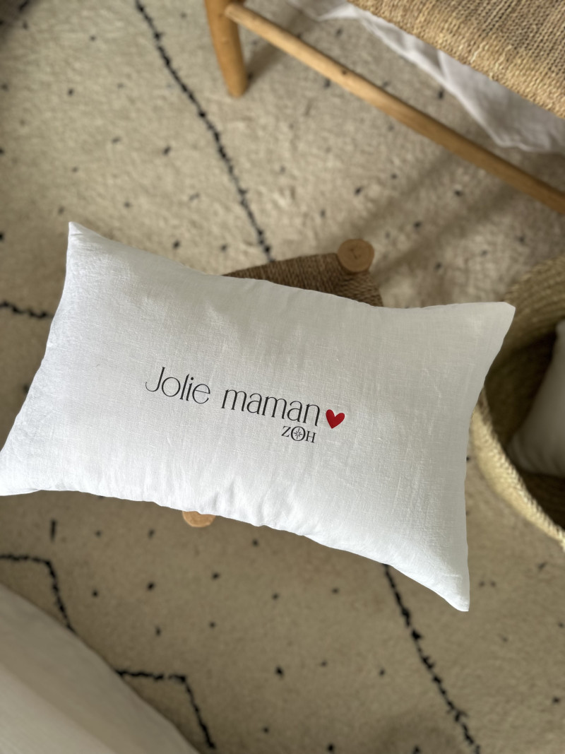 Housse de coussin "Jolie maman"