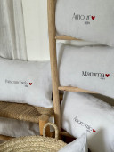 Housse de coussin "Amour''