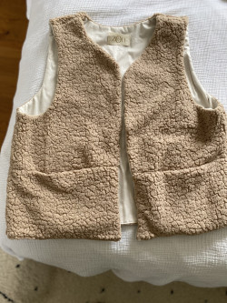 Gilet molletonné  Teddy beige