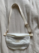 Sac banane Amaretto / Rayée taupe