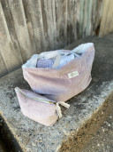 Cabas WILL / velours  rose