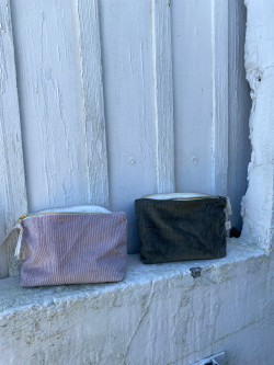 Pochette WILL velours/sherpa