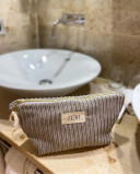 copy of NINON  Greige terry pouch