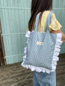 Mila Gingham Tote Bag