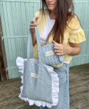 Mila Gingham Tote Bag