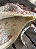 copy of NINON  Greige terry pouch