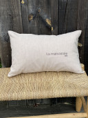 Housse de coussin  "La maisonnée''