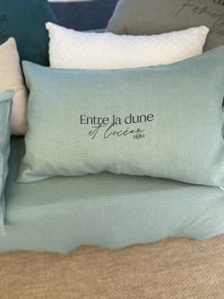 Housse de coussin  "Entre la dune et l'océan''