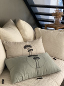 Housse de coussin "Les pins du bassin''
